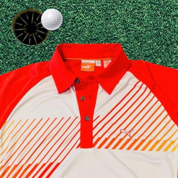 VINTAGE UNIQUE Puma Polo Shirt - Picture 2 of 10
